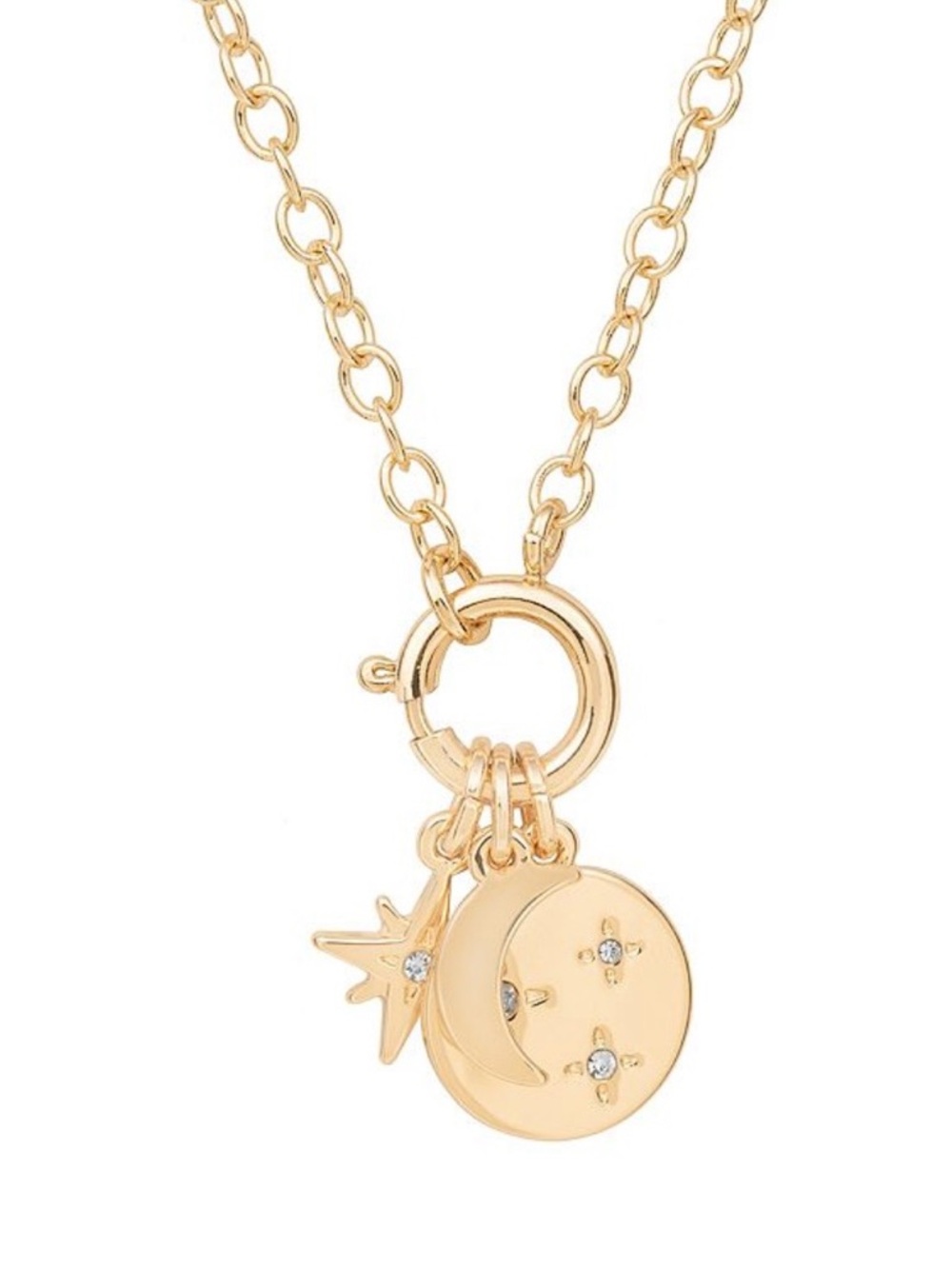 LC Lauren Conrad Gold Tone Celestial Charm Necklace (NWT)